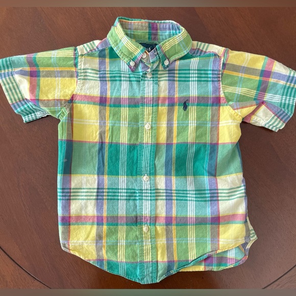 Ralph Lauren Other - Ralph Lauren Polo Madras Plaid Toddler Button Down Size 3T